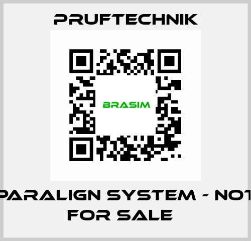 PARALIGN system - not for sale   Pruftechnik