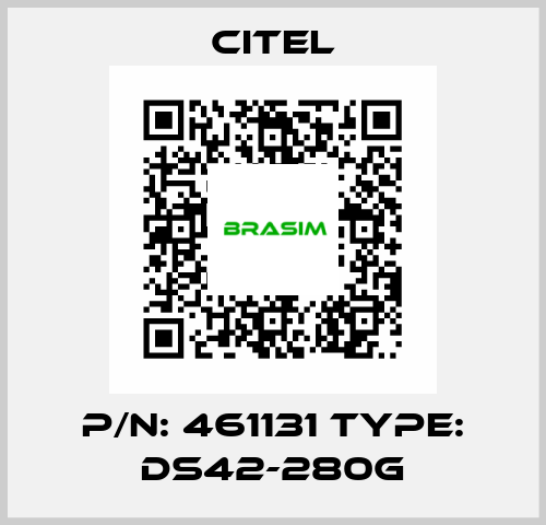 P/N: 461131 Type: DS42-280G Citel