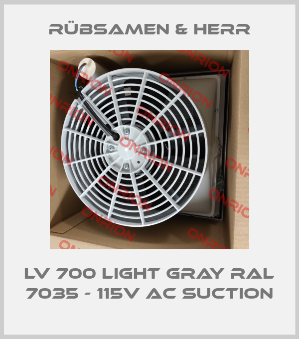 LV 700 Light gray RAL 7035 - 115V AC suction-big