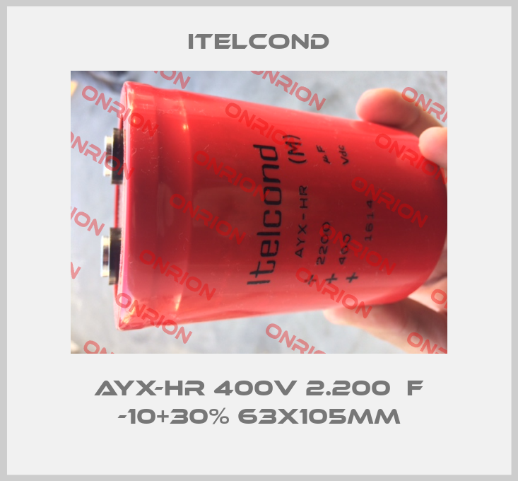 AYX-HR 400V 2.200μF -10+30% 63x105mm-big