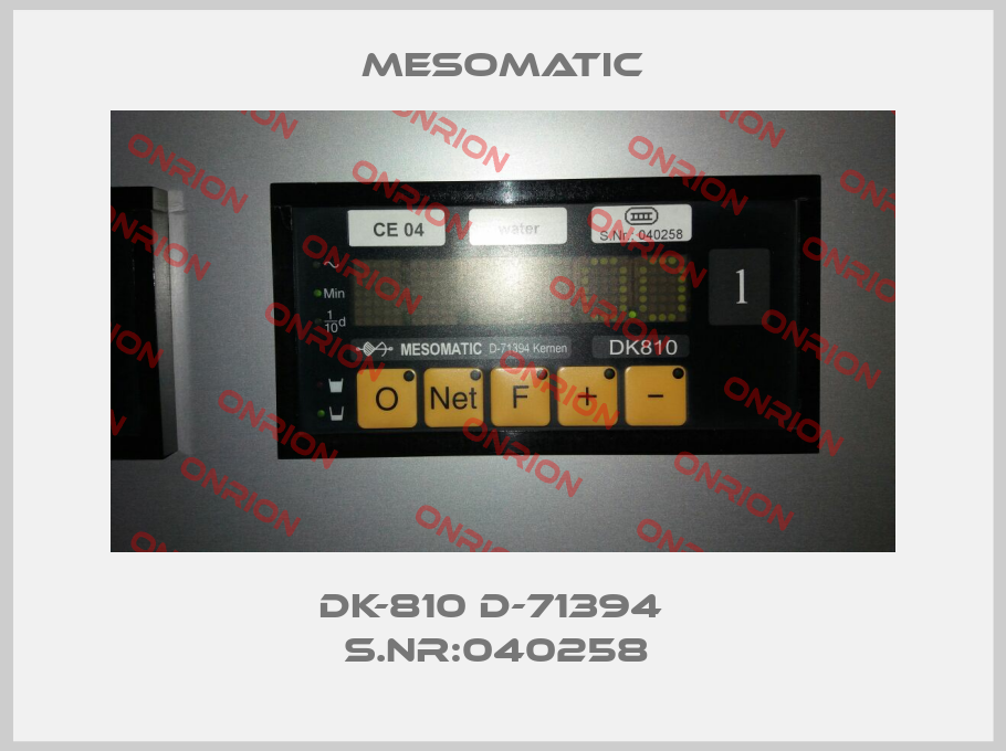  DK-810 D-71394   S.NR:040258 -big