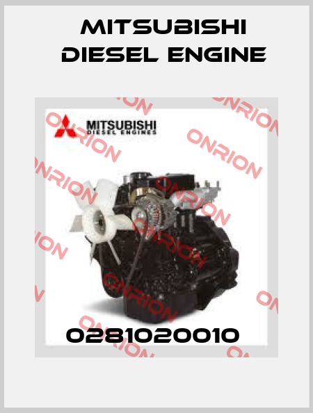 0281020010  Mitsubishi Diesel Engine