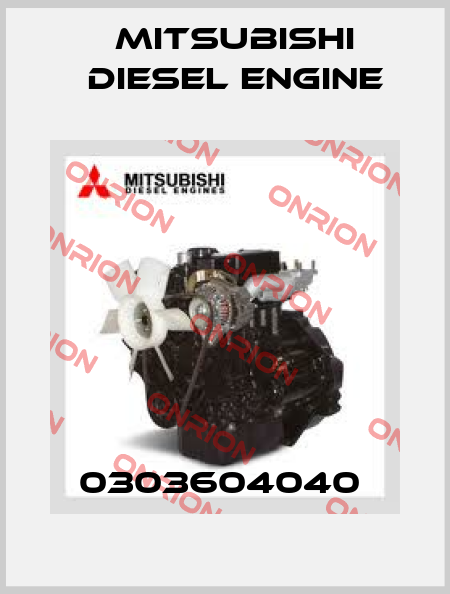 0303604040  Mitsubishi Diesel Engine