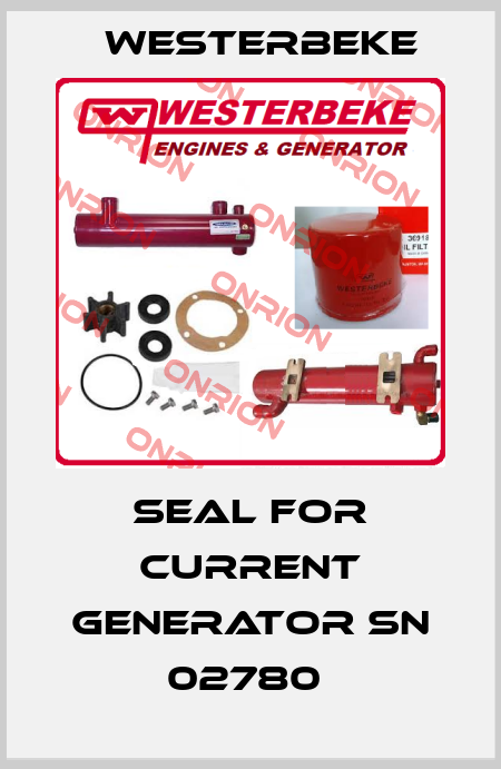 Seal for current generator SN 02780  Westerbeke