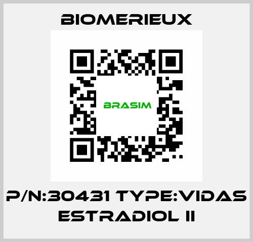 P/N:30431 Type:VIDAS Estradiol II Biomerieux