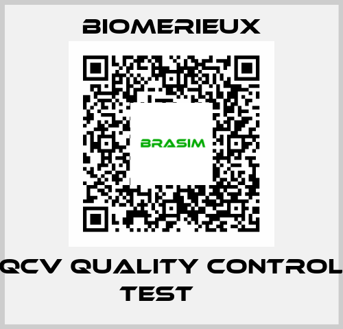 QCV quality control test     Biomerieux