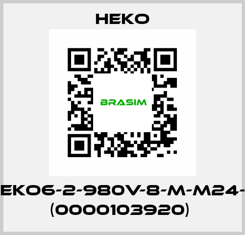 KB-105-TS-HEKO6-2-980V-8-M-M24-1DL-SPS1481 (0000103920)  HEKO