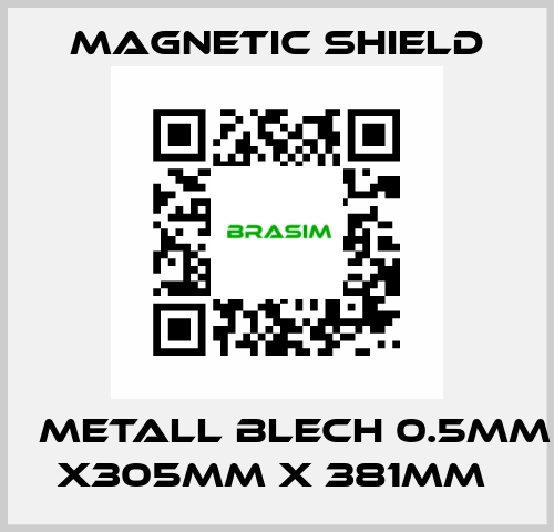 μ Metall Blech 0.5mm x305mm x 381mm  Magnetic Shield