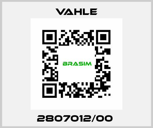 2807012/00  Vahle