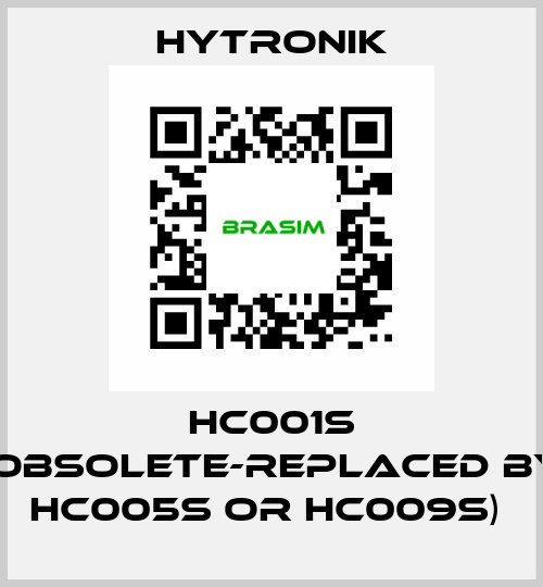 HC001S (obsolete-replaced by HC005S or HC009S)  HYTRONIK