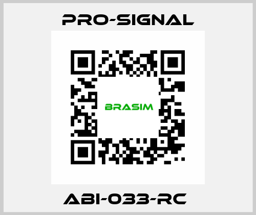 ABI-033-RC  pro-signal