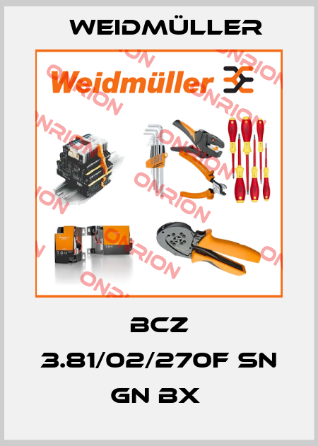 BCZ 3.81/02/270F SN GN BX  Weidmüller
