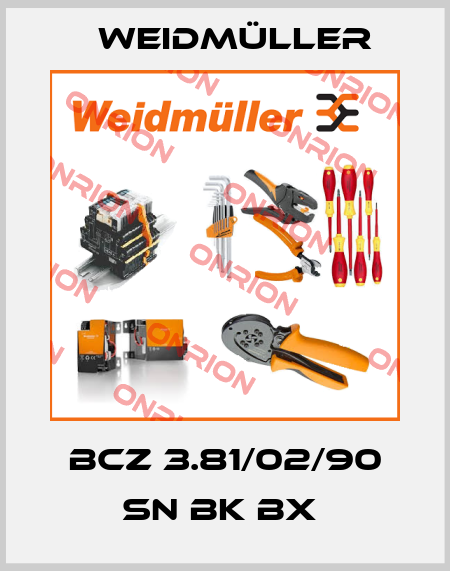 BCZ 3.81/02/90 SN BK BX  Weidmüller