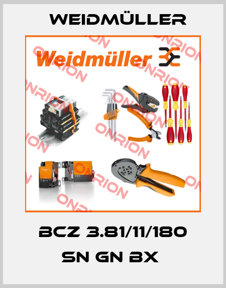 BCZ 3.81/11/180 SN GN BX  Weidmüller
