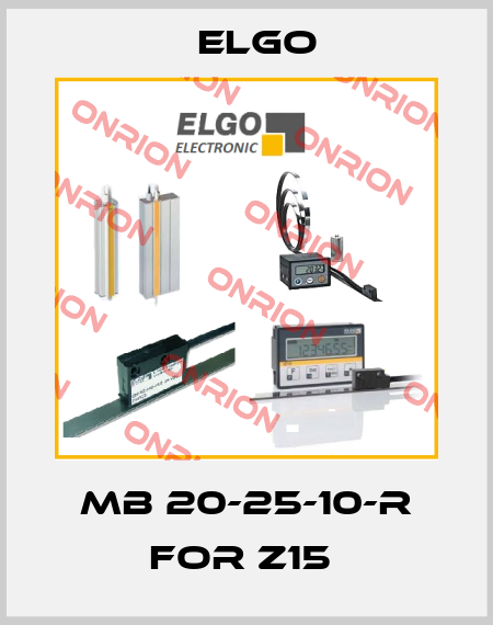 MB 20-25-10-R For Z15  Elgo