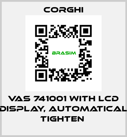 VAS 741001 with LCD display, automatical tighten  Corghi