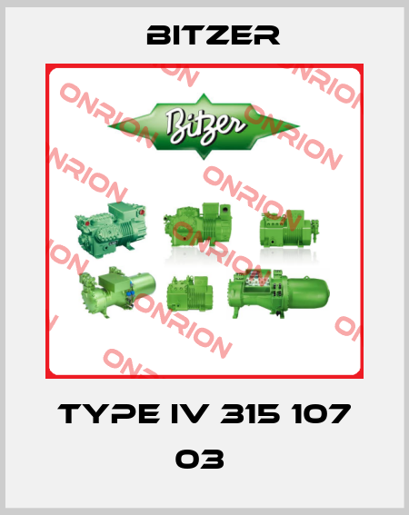 Type IV 315 107 03  Bitzer