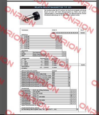 Typ 525 (0 ... 0.05 -0.6 bar) -big