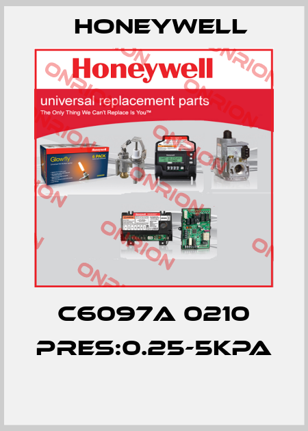 C6097A 0210 PRES:0.25-5KPA  Honeywell