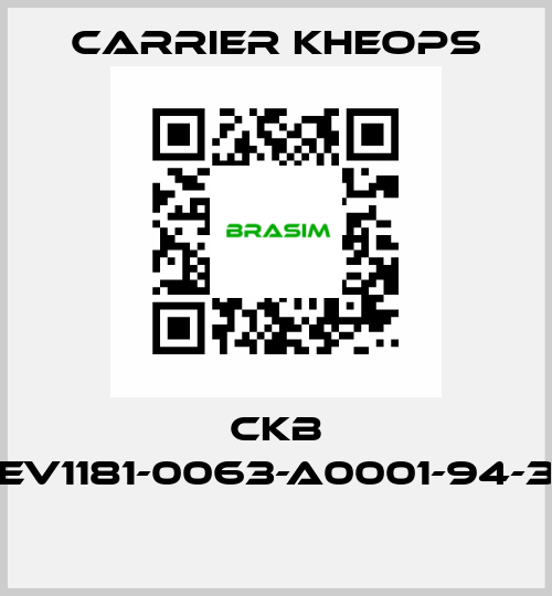 CKB CEV1181-0063-A0001-94-38  Carrier Kheops