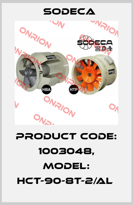 Product Code: 1003048, Model: HCT-90-8T-2/AL  Sodeca