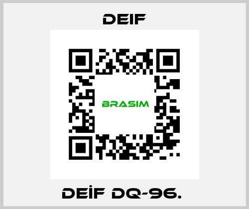 DEİF DQ-96.  Deif