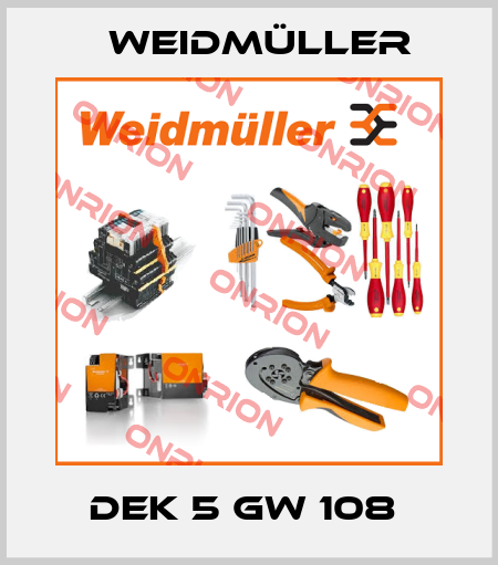 DEK 5 GW 108  Weidmüller