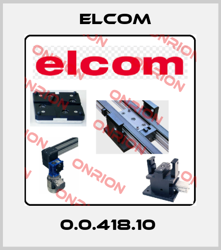 0.0.418.10  Elcom