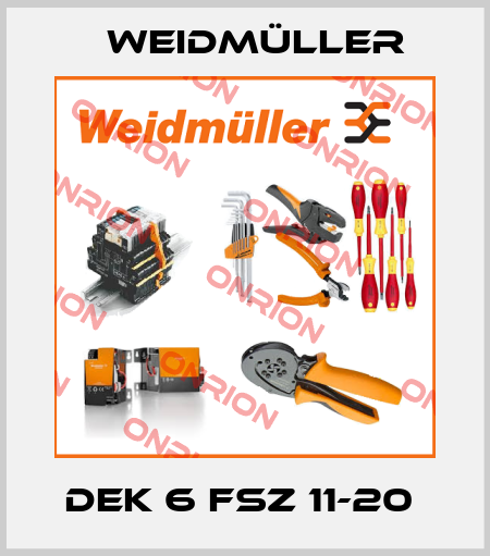 DEK 6 FSZ 11-20  Weidmüller