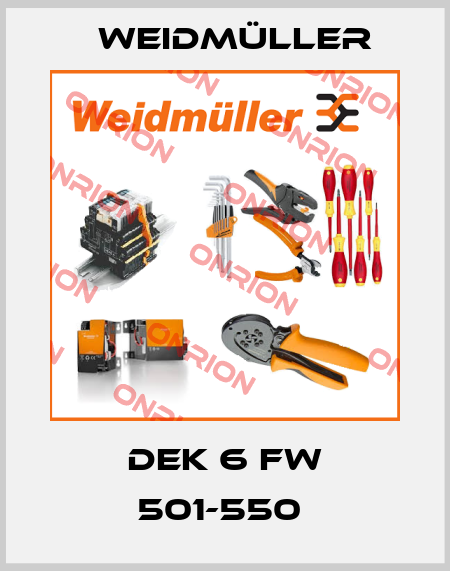 DEK 6 FW 501-550  Weidmüller