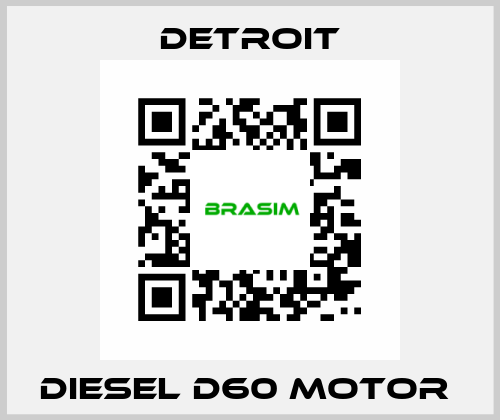 DIESEL D60 MOTOR  Detroit