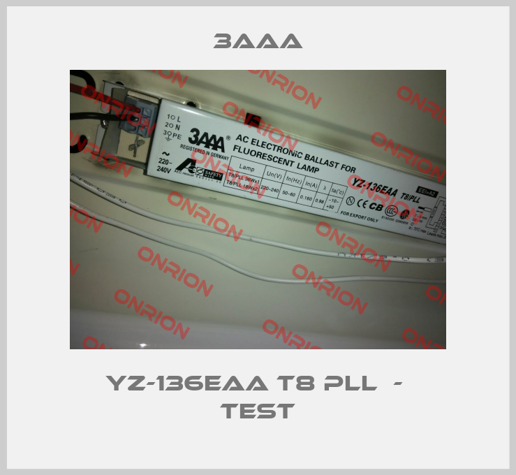 YZ-136EAA T8 PLL  -  test-big