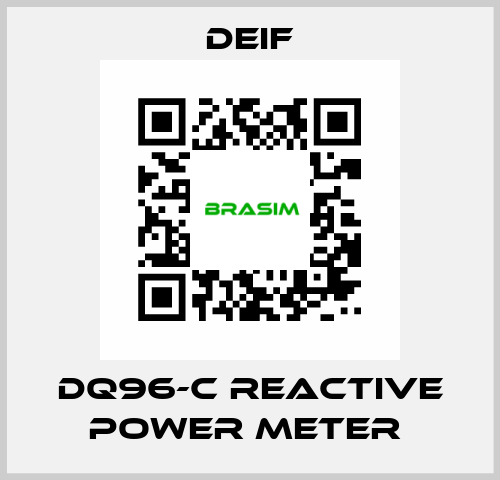 DQ96-C REACTIVE POWER METER  Deif