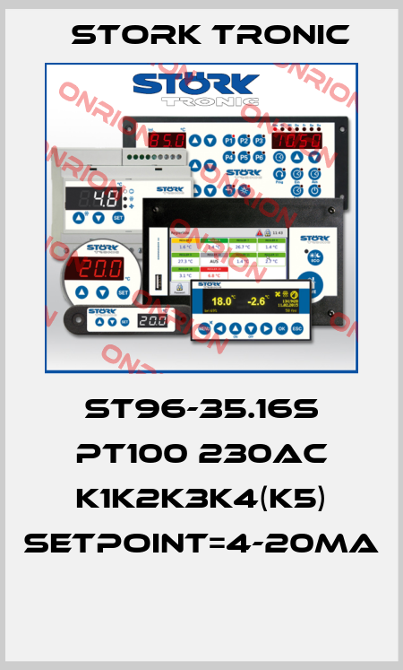 ST96-35.16S PT100 230AC K1K2K3K4(K5) setpoint=4-20mA  Stork tronic