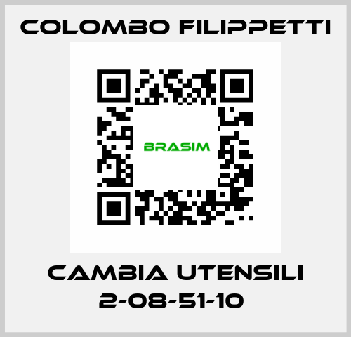 CAMBIA UTENSILI 2-08-51-10  Colombo Filippetti