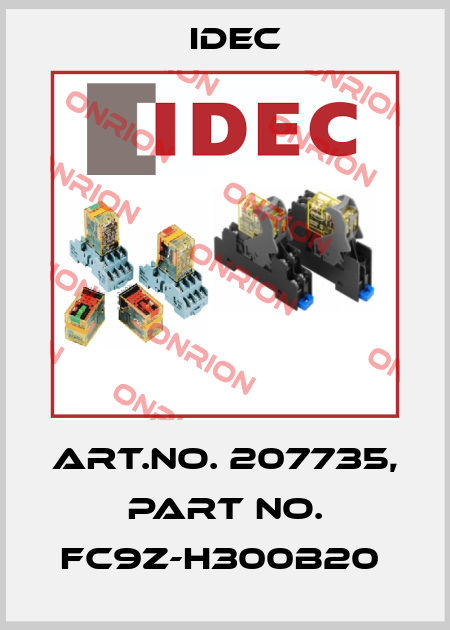 Art.No. 207735, Part No. FC9Z-H300B20  Idec