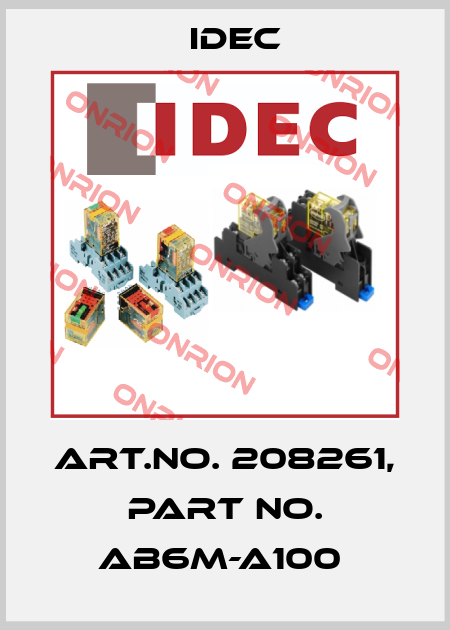 Art.No. 208261, Part No. AB6M-A100  Idec