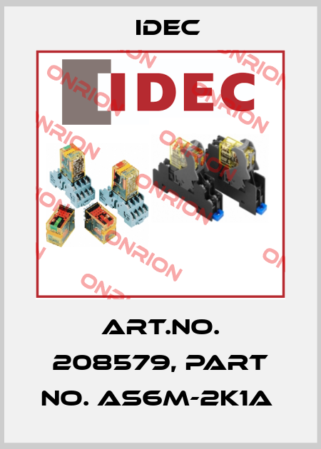 Art.No. 208579, Part No. AS6M-2K1A  Idec