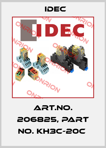 Art.No. 206825, Part No. KH3C-20C  Idec