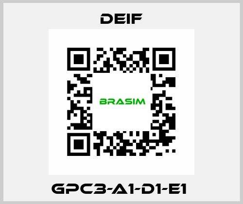 GPC3-A1-D1-E1  Deif