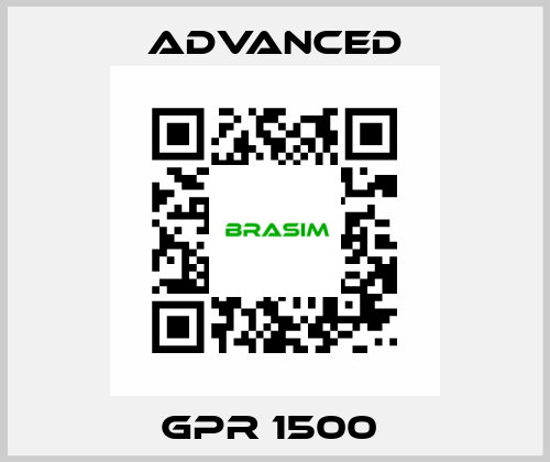 GPR 1500  Advanced