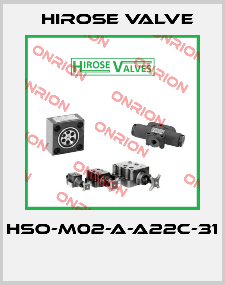 HSO-M02-A-A22C-31  Hirose Valve