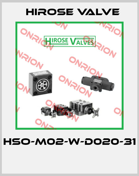 HSO-M02-W-D020-31  Hirose Valve
