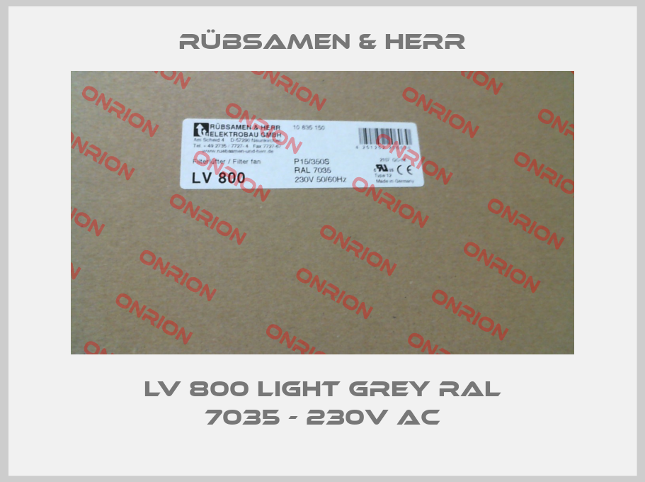 LV 800 light grey RAL 7035 - 230V AC-big