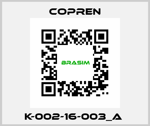 K-002-16-003_A  Copren