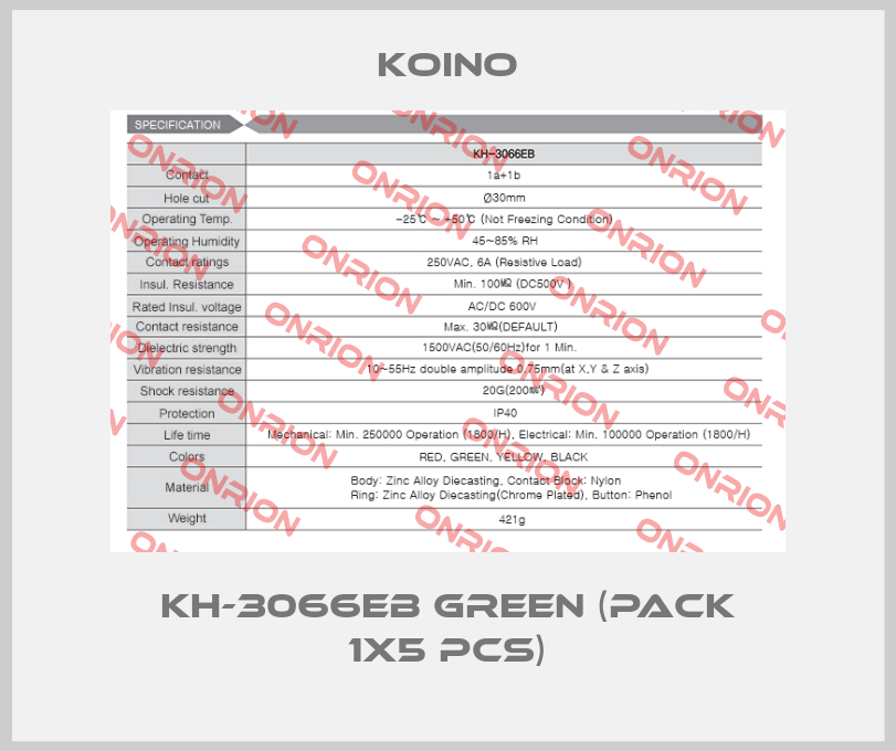 KH-3066EB GREEN (pack 1x5 pcs)-big