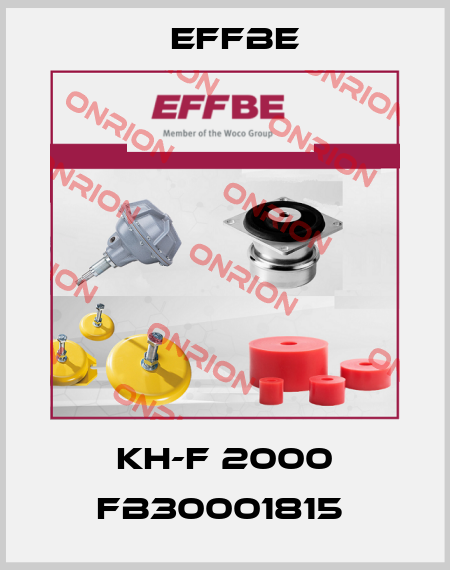 KH-F 2000 FB30001815  Effbe