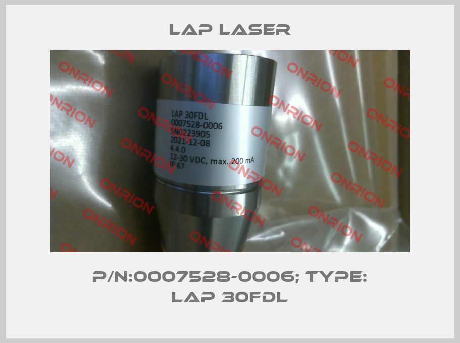 P/N:0007528-0006; Type: LAP 30FDL-big