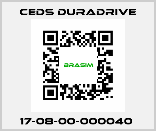 17-08-00-000040  Ceds Duradrive