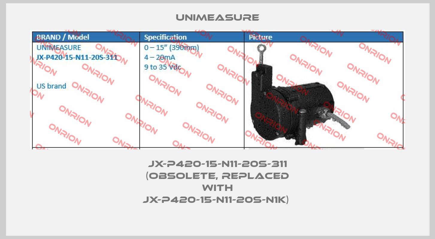 JX-P420-15-N11-20S-311 (obsolete, replaced with JX-P420-15-N11-20S-N1K) -big